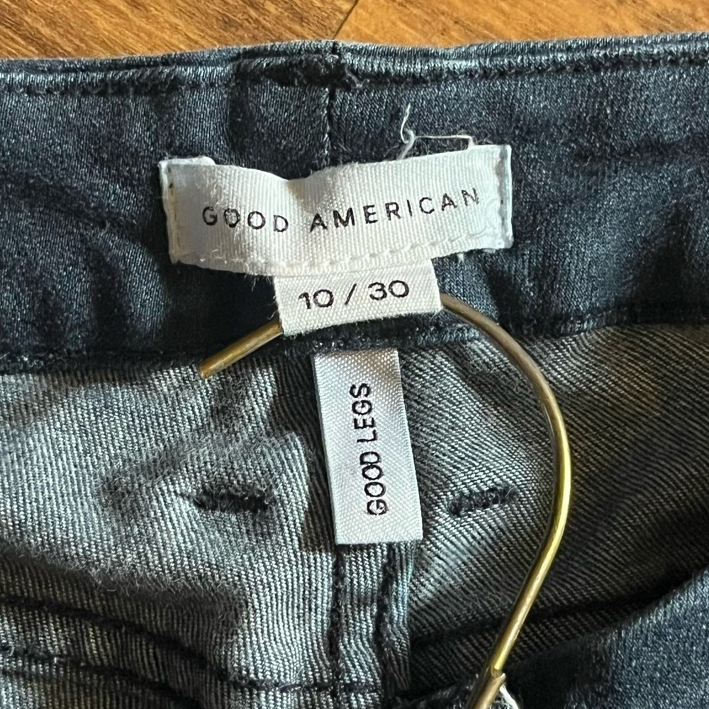 Good American Good Legs Skinny Jeans Style Gliostof Blue 600 - Picture 6 of 9